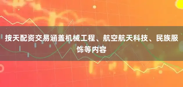 按天配资交易涵盖机械工程、航空航天科技、民族服饰等内容